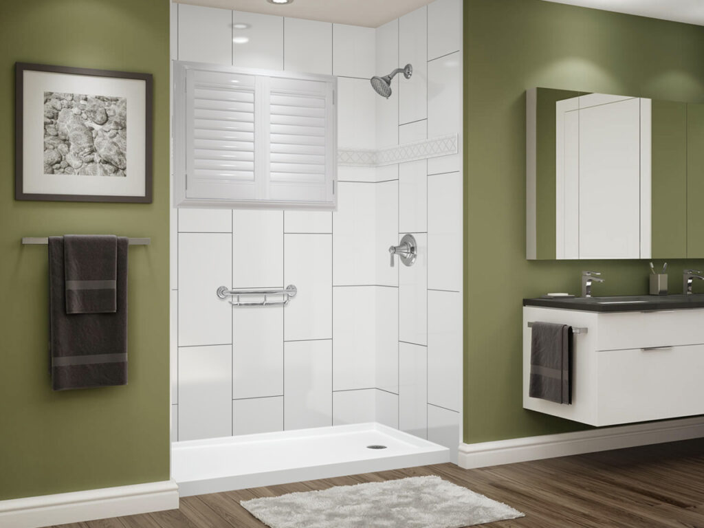 Green Walls, Shower with Vent