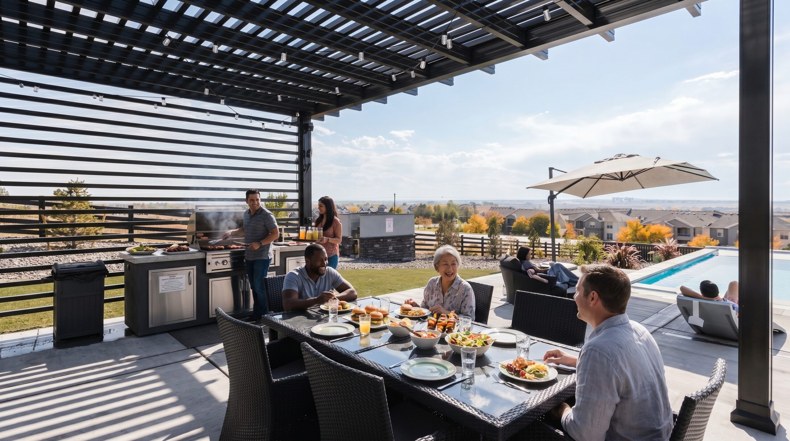 Renaissance Pergola Patio Cover installed by Insideout Remodeling