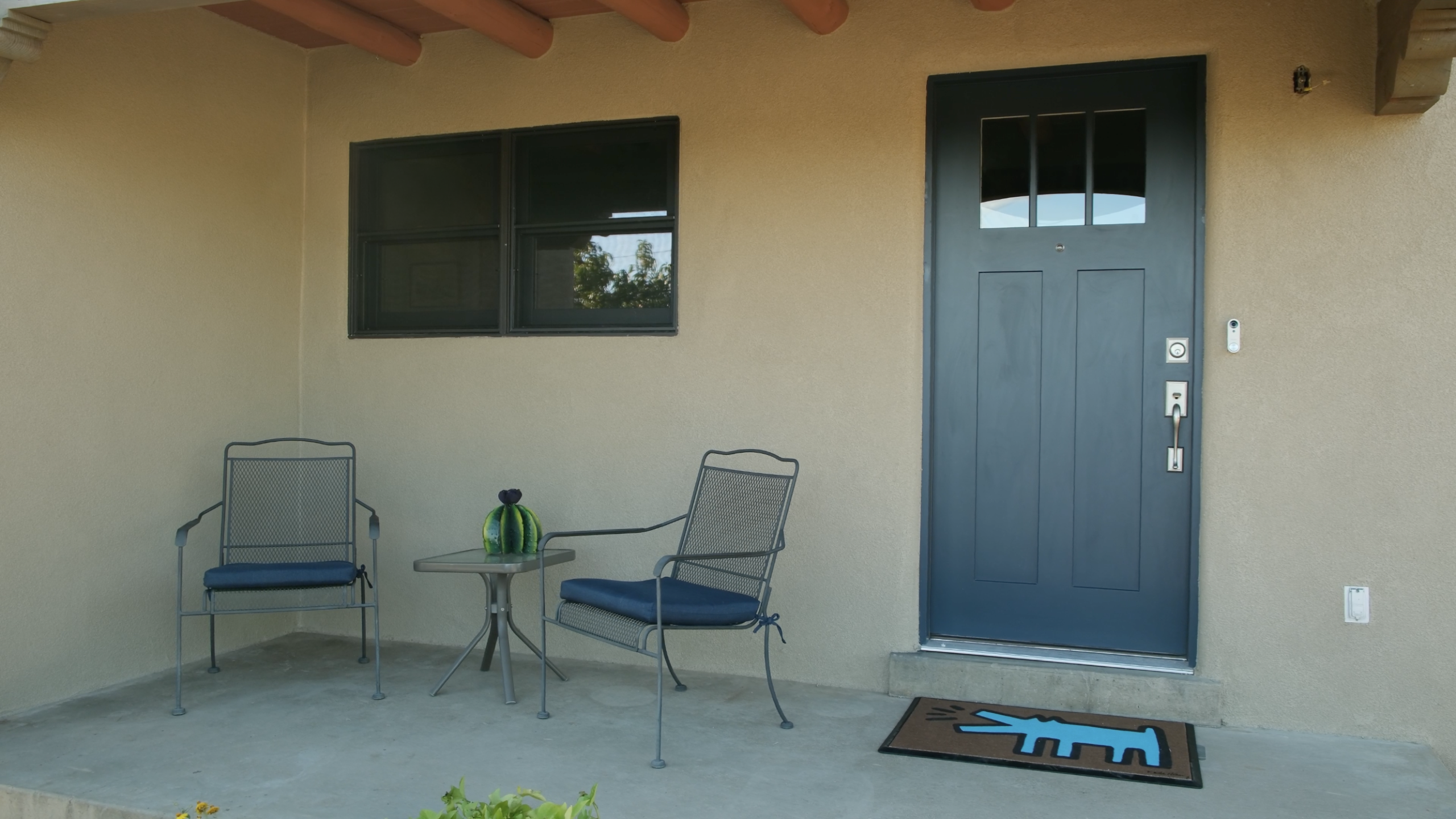 Whole-house re-stucco by Insideout Remodeling in Albuquerque, New Mexico
